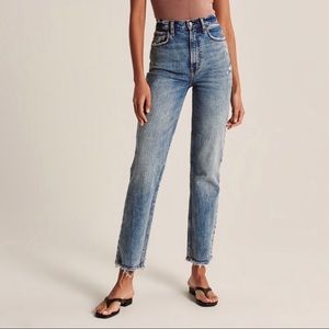 Abercrombie ultra high rise 90s straight jeans